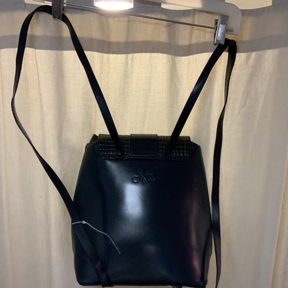 NWOT Italian signed backpack leather bag main image 7